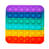 Jucarie POP IT!, antistres, din silicon, patrat, multicolor - Krista®
